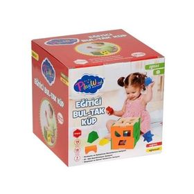 Playwood 18 Parça ONY-355 Eğitici Ahşap Bultak Küp