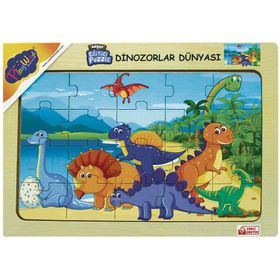 Playwood 23.5x33.5 cm Dinazorlar Dünyası Ahşap Eğitici Puzzle