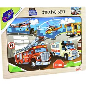 Playwood 23,5x33,5 cm İtfaiye Seti Ahşap Eğitici Puzzle
