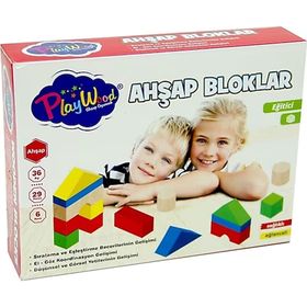 Playwood 29 Parça Eğitici Ahşap Bloklar