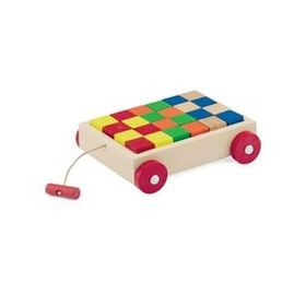 Playwood 312 Ahşap Renkli Küp Bloklu Araba