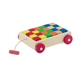 Playwood 312 Ahşap Renkli Küp Bloklu Araba