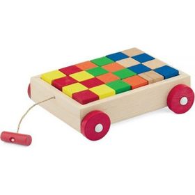 Playwood 312 Ahşap Renkli Küp Bloklu Araba