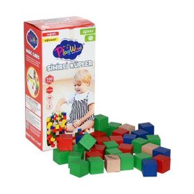Playwood 359 Ahşap 100 Parça Sihirli Küpler