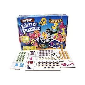 Playwood 48 Parça +3 Yaş Sayılar Ahşap Puzzle