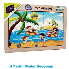 Playwood Ahşap Eğitici 4'lü Puzzle
