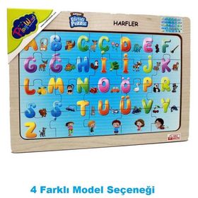 Playwood Ahşap Eğitici 4'lü Puzzle