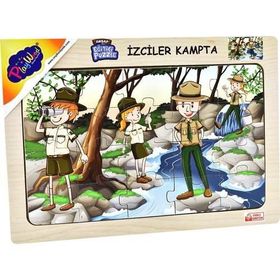 Playwood Ahşap İzciler Kampta Puzzle