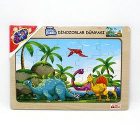 Playwood Ahşap Tutmalı Dinozorlar Dünyası Puzzle