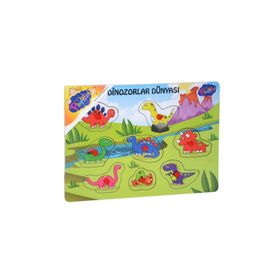 Playwood Ahşap Tutmalı Dinozorlar Dünyası Puzzle