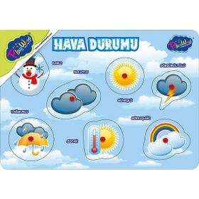 Playwood Ahşap Tutmalı Hava Durumu Puzzle