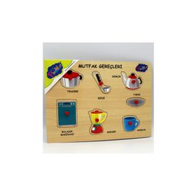 Playwood Ahşap Tutmalı Mutfak Gereçleri Yapboz