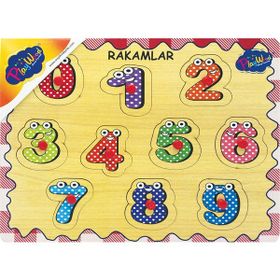 Playwood Ahşap Tutmalı Rakamlar Puzzle