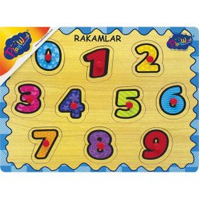 Playwood Ahşap Tutmalı Rakamlar Puzzle