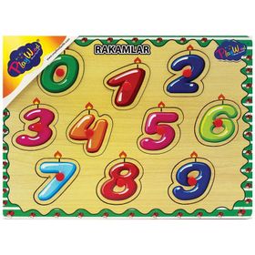 Playwood Ahşap Tutmalı Rakamlar Puzzle