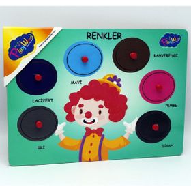 Playwood Ahşap Tutmalı Renkler Yapboz