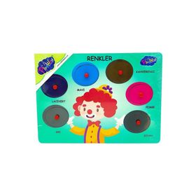 Playwood Ahşap Tutmalı Renkler Yapboz