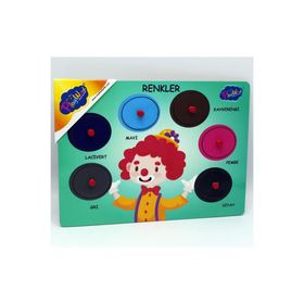 Playwood Ahşap Tutmalı Renkler Yapboz