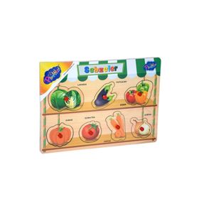 Playwood Ahşap Tutmalı Sebzeler ve Meyveler Puzzle