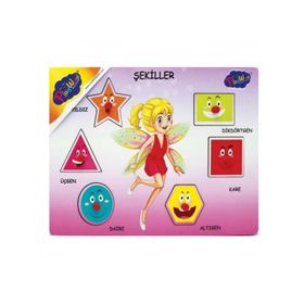 Playwood Ahşap Tutmalı Şekiller Yapboz