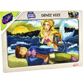 Playwood Deniz Kızı Boyut 4'lü Ahşap Eğitici Puzzle