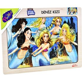 Playwood Deniz Kızı Boyut 4'lü Ahşap Eğitici Puzzle