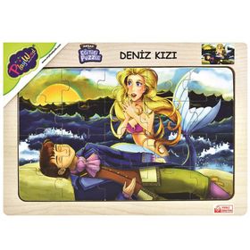 Playwood Deniz Kızı Boyut 4'lü Ahşap Eğitici Puzzle