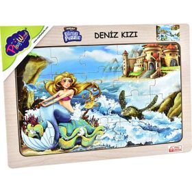 Playwood Deniz Kızı Boyut 4'lü Ahşap Eğitici Puzzle