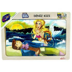 Playwood Deniz Kızı Boyut 4'lü Ahşap Eğitici Puzzle