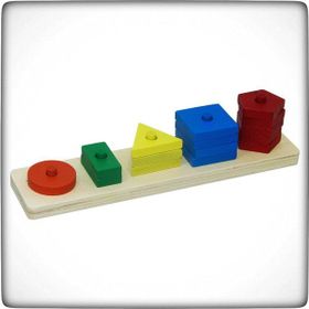 Playwood Kutulu Ahşap Geometrik Şekiller