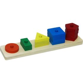 Playwood Kutulu Ahşap Geometrik Şekiller