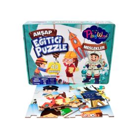 Playwood Meslekler Ahşap Eğitici Puzzle