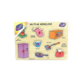 Playwood Mutfak Gereçleri Tutmalı Ahşap Puzzle-2