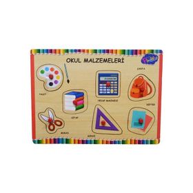 Playwood Okul Malzemeleri Ahşap Tutmalı Puzzle-2