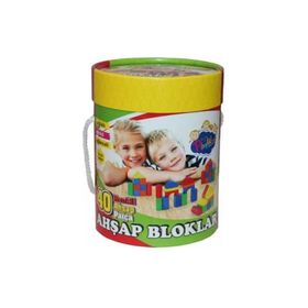 Playwood Renkli Ahşap 40 Parça Bloklar