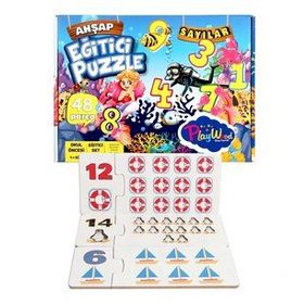 Playwood Sayılar Ahşap Eğitici Puzzle