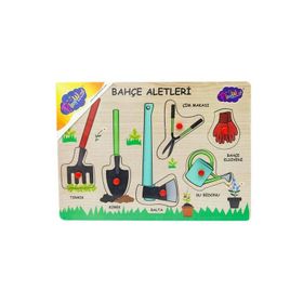 Playwood Tutmalı Bahçe Aletleri Puzzle