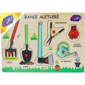 Playwood Tutmalı Bahçe Aletleri Puzzle