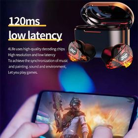 Plextone 4life Tws Gaming 120 ms Su Gecirmez Kablosuz Bluetooth Kulaklık siyah-kırmızı