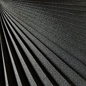 Pliper Siyah Plise Yapışkanlı 70x210 cm Jaluzi Perde