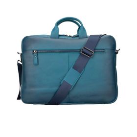 Plm Apollo BRN4EF Mavi 15-16 inç Deri Laptop Çantası