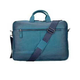 Plm Apollo BRN4EF Mavi 15-16 inç Deri Laptop Çantası