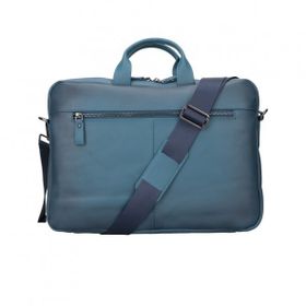 Plm Apollo BRN4EF Mavi 15-16 inç Deri Laptop Çantası