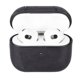 Plm Apple Airpods 3 Nesil Juni AA1 Siyah Uyumlu Deri Kılıf