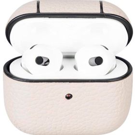Plm Apple Airpods 3. Nesil Juni ERC3 Bej Uyumlu Deri Kılıf