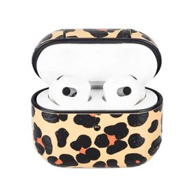 Plm Apple AirPods 3.Nesil Juni LEO-NE Leopar Uyumlu Deri Kılıf