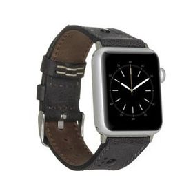 Plm BT Siyah 42-44-45 mm Apple Watch Uyumlu Deri Kordon