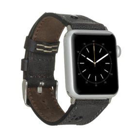 Plm BT-TN01 Siyah 38-40-41 mm Apple Watch Uyumlu Deri Kordon