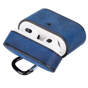 Plm Casquet G21 Mavi Apple Airpods 3.Nesil Uyumlu Deri Kılıf