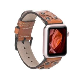 Plm Cross BT-RST2EF Taba 42-44-45 mm Apple Watch Uyumlu Deri Kordon
